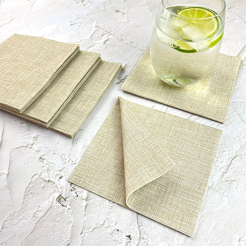 Bionap  Napkin Extra Soft 25x25 Taupe x1000 (20x50) Compostable Box of 1000 - Hospitality Connect