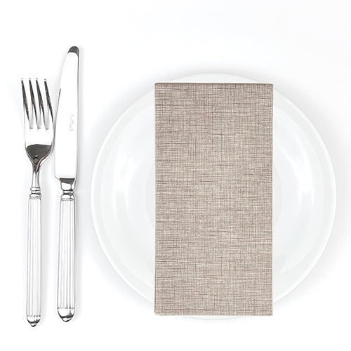Bionap  Napkin Extra Soft 40x40 GT Brown x600 (12x50) Compostable Box of 600 - Hospitality Connect