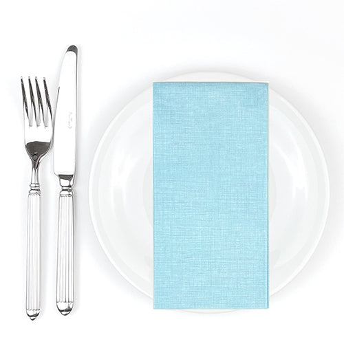 Bionap  Napkin Extra Soft 40x40 GT Turquoise w/Pocket x600 (12x50) Compostable Box of 600 - Hospitality Connect