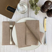 Bionap  Napkin Airlaid 40x40 GT Fabric Brown x800 (16x50) Compostable Box of 800 - Hospitality Connect