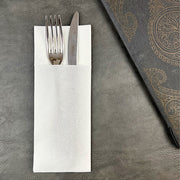 Bionap  Napkin Airlaid 40x32 w/Pocket White x1200 (24x50) Compostable  Box of 1200 - Hospitality Connect
