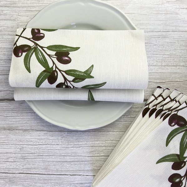 Bionap Napkin Airlaid 40x40 Olivia x800 (16x50) Compostable Box of 800 - Hospitality Connect