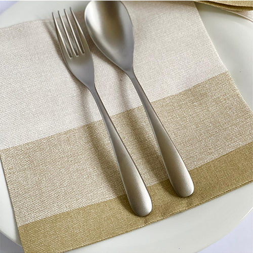 Bionap  Napkin Airlaid 44x44 Stoff Gold x800 (32x25) Compostable Box of 800 - Hospitality Connect