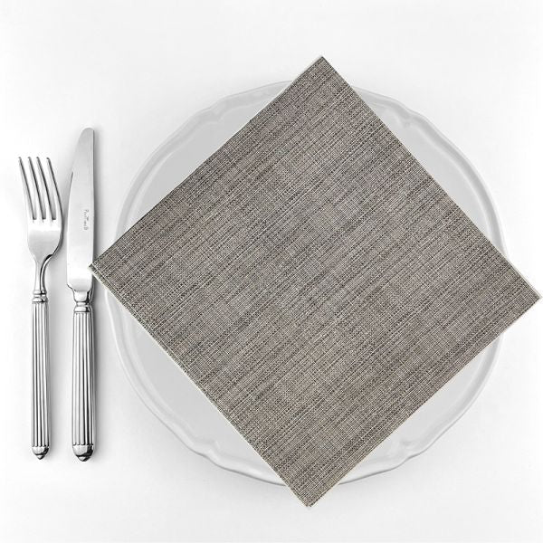 Bionap  Napkin Airlaid 44x44 Lino Brown x800 (32x25) Compostable Box of 800 - Hospitality Connect