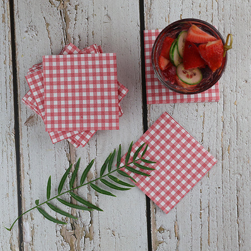 Bionap  Napkin Airlaid 20x20 Italo Bordeaux x2560 (32x80) Compostable Box of 2560 - Hospitality Connect