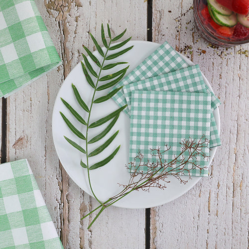 Bionap  Napkin Airlaid 20x20 Italo Green x2560 (32x80) Compostable Box of 2560 - Hospitality Connect