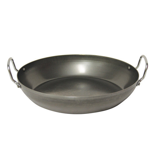 Pyrolux Blue Steel Paella Pan 32cm/3.2 Litre 11063 - Hospitality Connect
