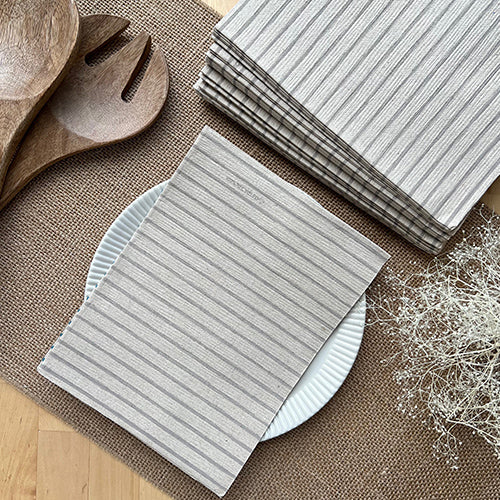 Bionap  Napkin 100% Recycled 30x40 Nina Grey x1200 (12x100) Recyclable Box of 1200 - Hospitality Connect