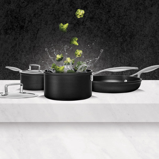 Pyrolux 3 Piece Cookware Set - Saucepan 14cm/1.2 Litre, Saucepan 18cm/2.5 Litre, Fry Pan 26cm - Hospitality Connect