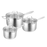 Pyrolux 3 Piece Saucepan Set - 16cm/1.8 Litre, 18cm/2.5 Litre & 20cm/3.4 Litre - Hospitality Connect