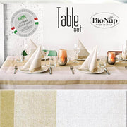 Bionap  TableSet Stoff Gold Compostable - Hospitality Connect