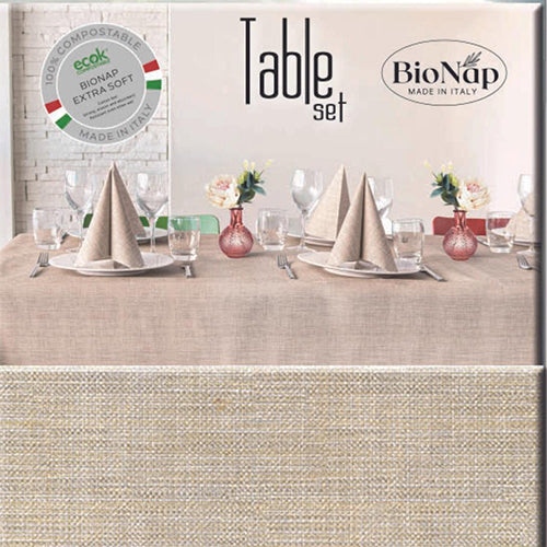 Bionap  TableSet Lino Sand Compostable - Hospitality Connect