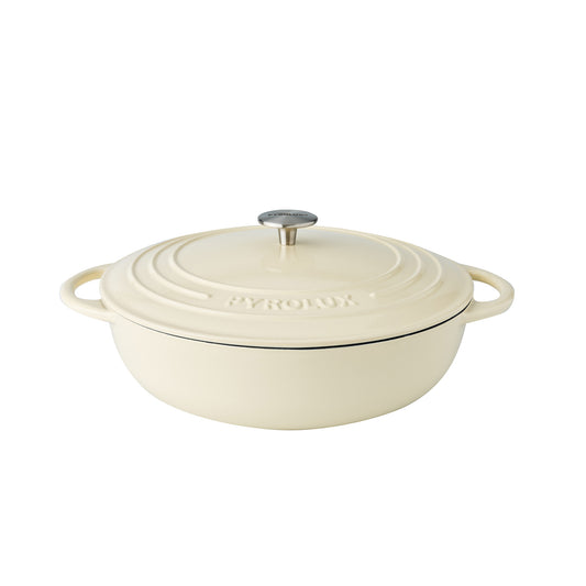 Pyrolux Pyrochef  Round Chef Pan 30cm/5 Litre - Meringue - Hospitality Connect