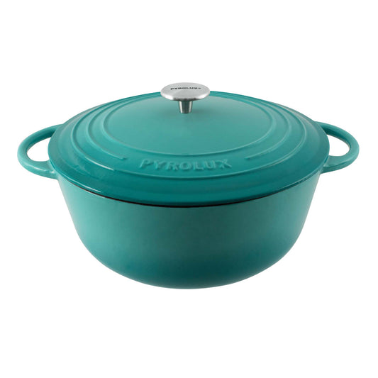 Pyrolux Pyrochef  Round French Oven 24cm/4 Litre - Aquamarine - Hospitality Connect