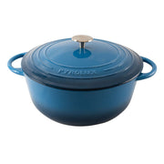 Pyrolux Pyrochef  Round French Oven 24cm/4 Litre - Ocean Blue - Hospitality Connect