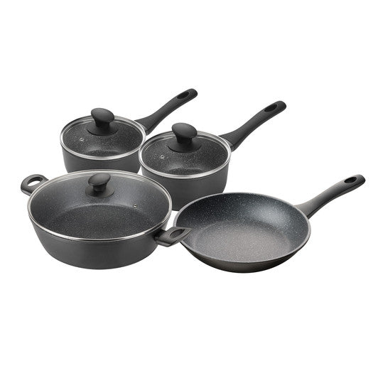 Pyrolux 4 Piece Cookware Set - Fry Pan 26cm, Saucepan 16cm/1.5 Litre, Saucepan 20cm/3 Litre, Chef Pan 30cm/4.6 Litre - Hospitality Connect
