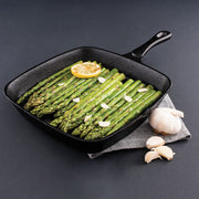 Pyrolux Square Grill Pan 25 x 24 x 3.5cm Cast Iron 11863 - Hospitality Connect