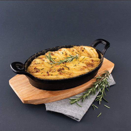 Pyrolux Pyrocast Oval Gratin 21.7x15cm with Tray 11882 - Hospitality Connect