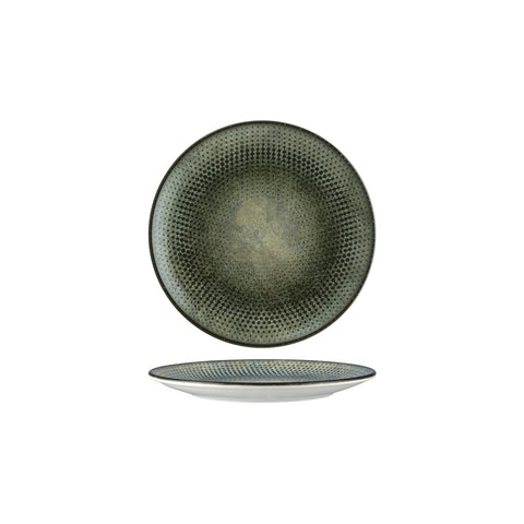BONNA LENTA OLIVE ROUND COUPE PLATE 210x20mm (LNTOLGRM21DZ) Box of 6 - Hospitality Connect