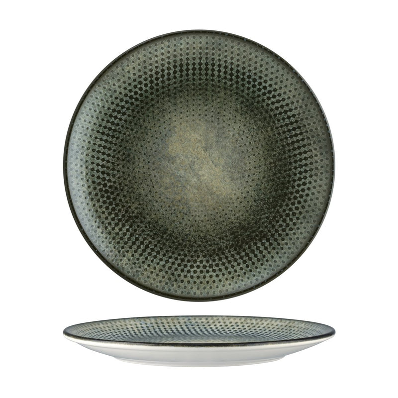 BONNA LENTA OLIVE ROUND COUPE PLATE 270mm (LNTOLGRM27DZ) Box of 12