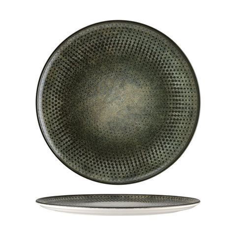 BONNA LENTA OLIVE ROUND FLAT PLATTER 320x25mm (LNTOLGRM32PZ) Box of 6 - Hospitality Connect