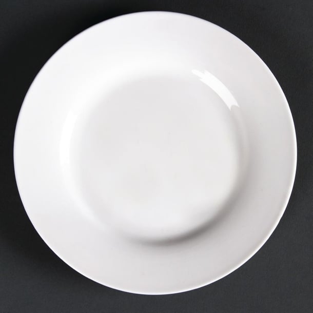 Olympia Lumina Wide Rimmed Round Plate - 200mm 7 3/4'' (Box 6) - Hospitality Connect