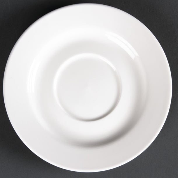 Olympia Lumina Round Saucer - 143mm for 8oz cup (Box 6) - Hospitality Connect