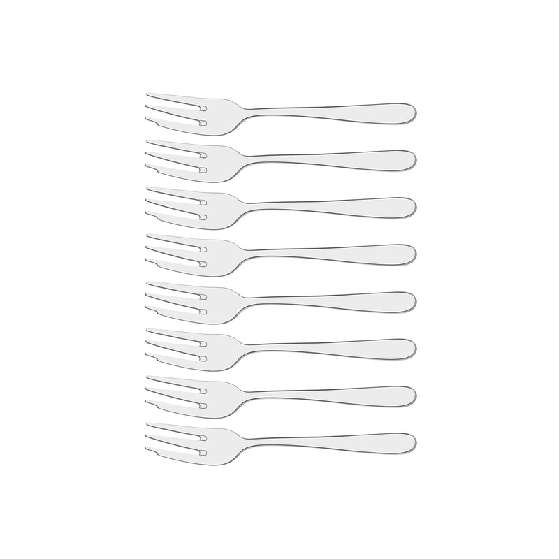 TABLEKRAFT AERO DAWN CAKE FORK SET 8pc 18/10 135mm