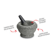 Avanti Rough Mortar and Pestle, 20cm - Hospitality Connect