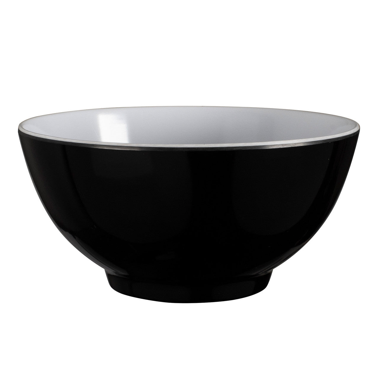 SERRONI Two-Tone Melamine Bowl, 15cm - Black58064 - Hospitality Connect