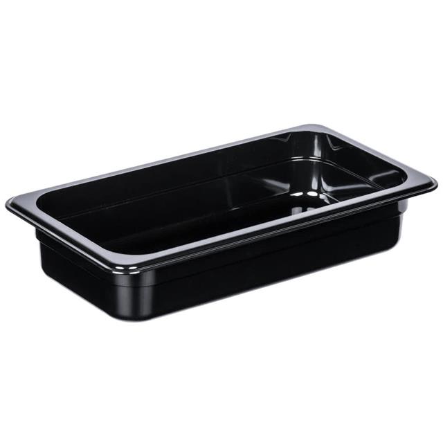 KH 1/3 X 100mm GN FOOD PAN BLACK PC