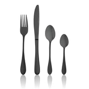 TABLEKRAFT SOHO INK CUTLERY SET 16pc 18/10