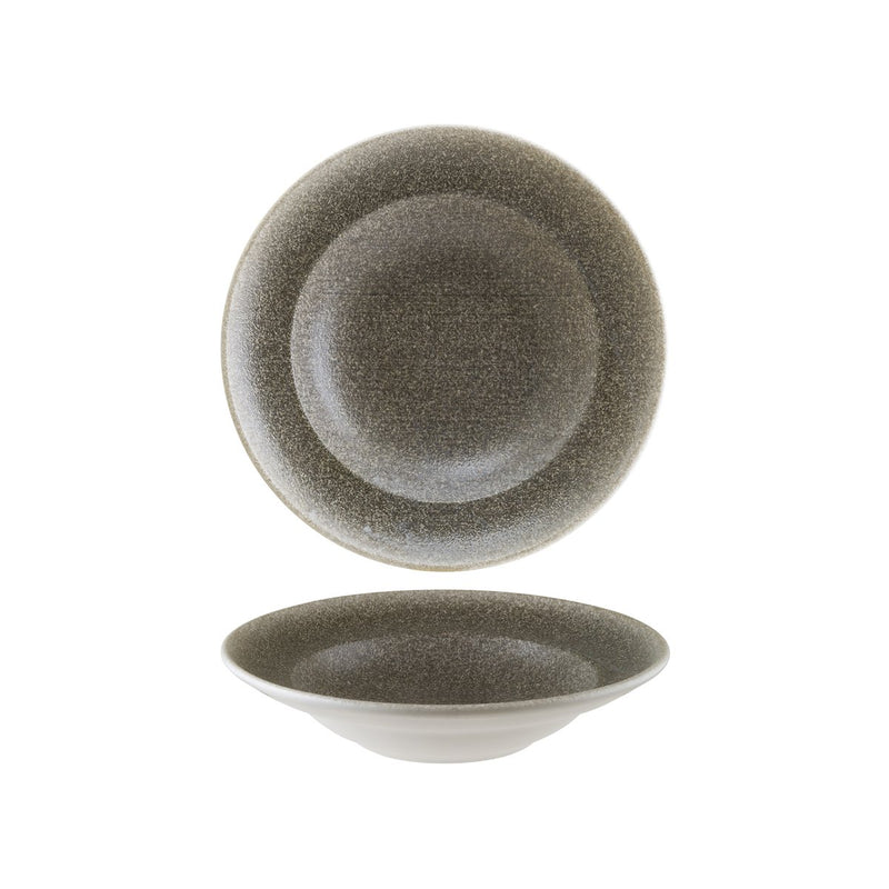BONNA LUCA WOOD ROUND PASTA PLATE 240mm (S-MT-LUCWDGRM24CK) Box of 12