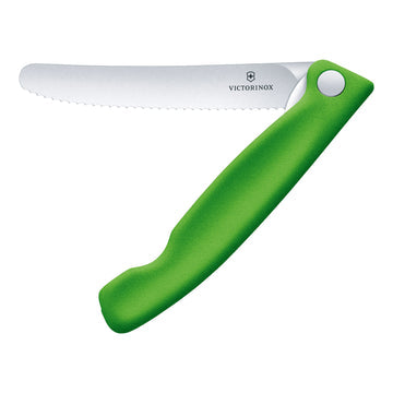 Victorinox Picnic Knife, Wavy Edge 11cm - Green - Hospitality Connect