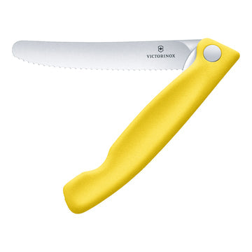 Victorinox Picnic Knife, Wavy Edge 11cm - Yellow - Hospitality Connect