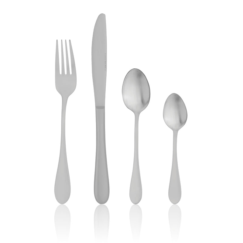 TABLEKRAFT SOHO MATT CUTLERY SET 16pc 18/10