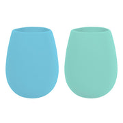 Avanti Silicone Stemless Wine Glass, Set of 2 - Blue/Mint - Hospitality Connect