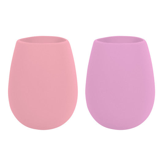 Avanti Silicone Stemless Wine Glass, Set of 2 - Pink / Magenta - Hospitality Connect