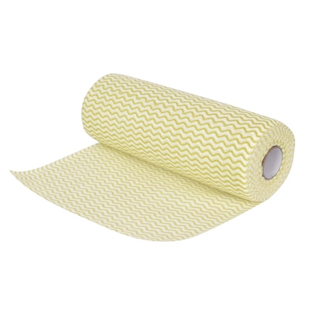 Jantex Non Woven Cloths Yellow (Roll 100) - Hospitality Connect