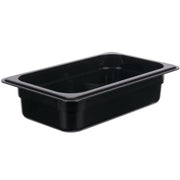 KH 1/4 X 100mm GN FOOD PAN BLACK PC