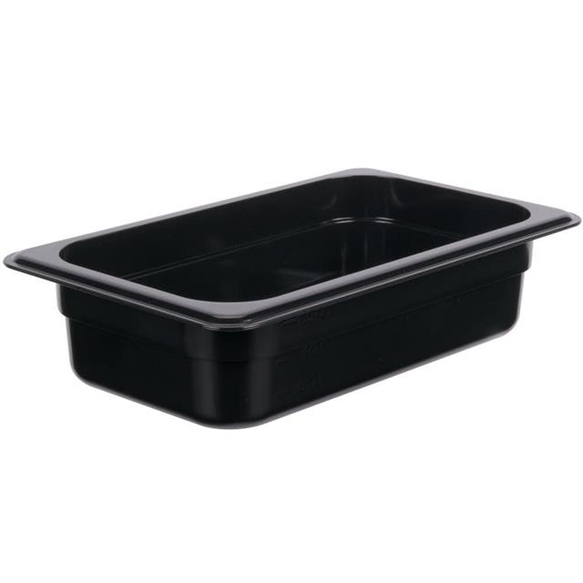KH 1/4 X 150mm GN FOOD PAN BLACK PC