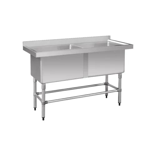 Modular Stainless Steel Double Deep Pot Sink 1410-6-DSB. - Hospitality Connect