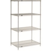 Atlas 4 SHELF WIRE SHELVING KITS Includes 4 wire shelves, 24307EPL. 760x610x1830 - Hospitality Connect