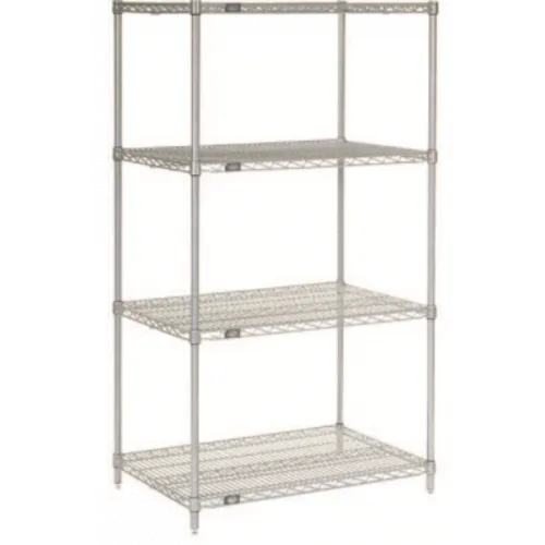 ATLAS 4 SHELF WIRE SHELVING KITS Includes 4 wire shelves  14547EPL. 1370x355x1830 - Hospitality Connect