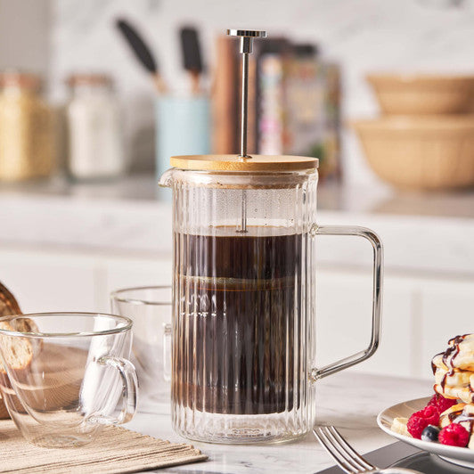 Avanti Rigato Double Wall Coffee Plunger - 1 Litre - Hospitality Connect