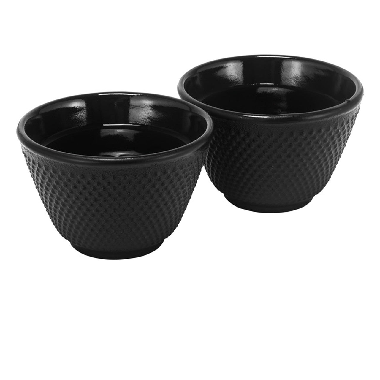 Avanti Hobnail Cast Iron Tea Cup, 100ml , Black - Set of 2 - Hospitality Connect