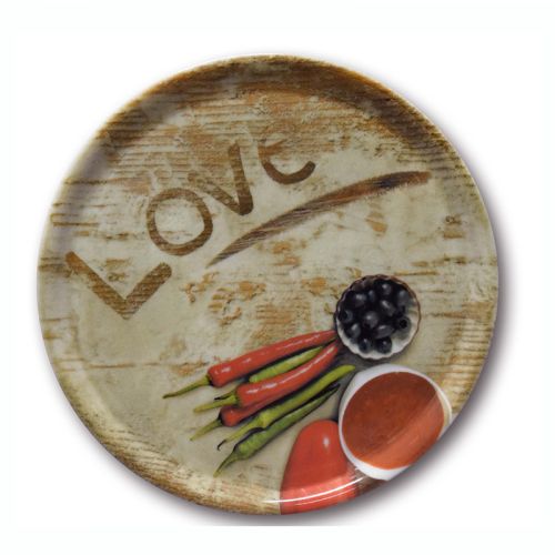 Saturnia Pizza plate Flour Love 33cm Box of 6 - Hospitality Connect