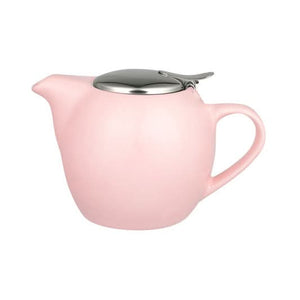 Avanti Camelia 500ml blush pink teapot with floral design, ceramic kettle for brewing tea or coffee.