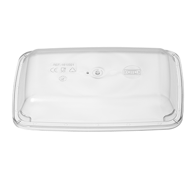 Aladdin Temp-Rite RECTANGLE POLYWARELID TRSPRNT21.5cm (20 Box of  1610021 - Hospitality Connect