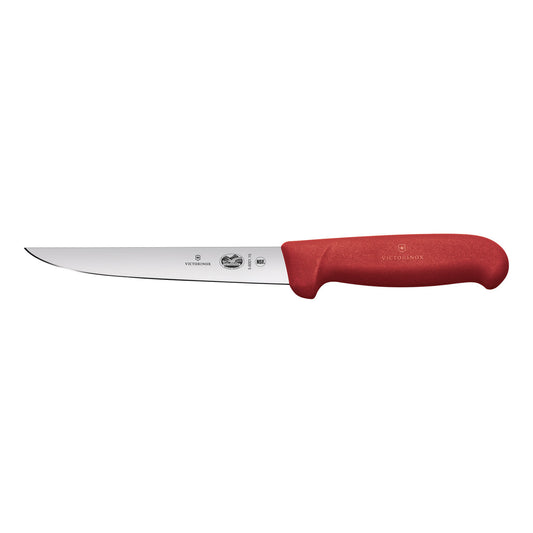 Victorinox Boning Knife, Straight Wide 15cm - Red - Hospitality Connect